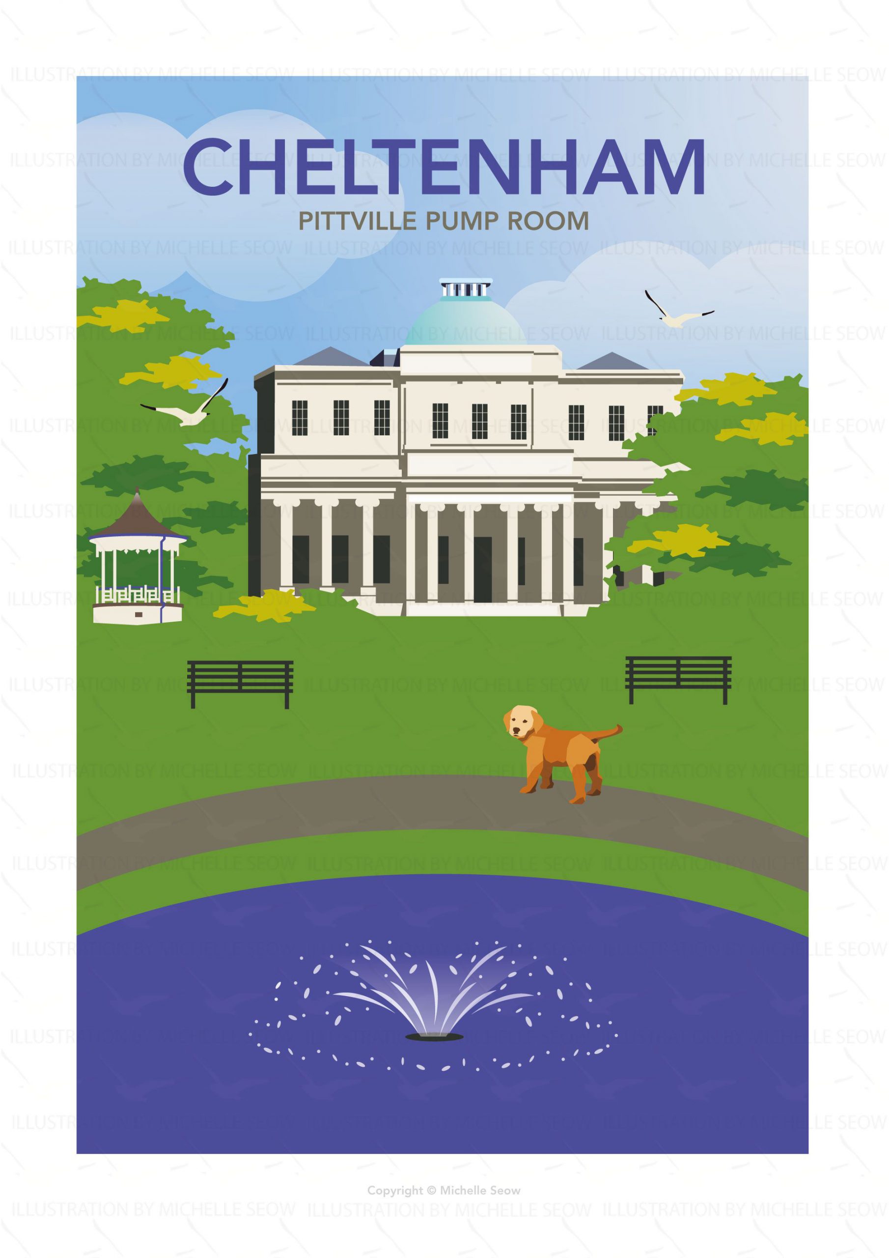 Illustration of Pittville Park, Cheltenham