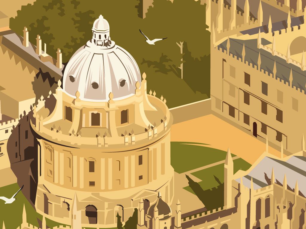 Oxford University Travel poster - Image 3