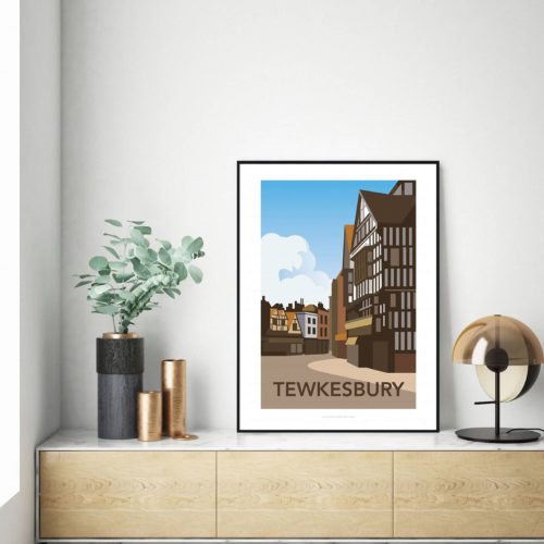 Travel poster of Tewkesbury